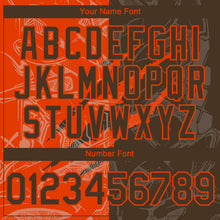 Загрузить изображение в средство просмотра галереи, Custom Graffiti Pattern Brown-Orange 3D Scratch Authentic Baseball Jersey