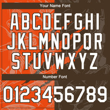 Загрузить изображение в средство просмотра галереи, Custom Graffiti Pattern White Brown-Orange 3D Scratch Authentic Baseball Jersey