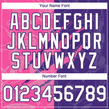 Laden Sie das Bild in den Galerie-Viewer, Custom Graffiti Pattern White Purple-Pink 3D Scratch Authentic Baseball Jersey