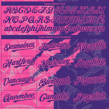 Загрузить изображение в средство просмотра галереи, Custom Graffiti Pattern Purple-Pink 3D Scratch Authentic Baseball Jersey