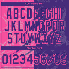 Загрузить изображение в средство просмотра галереи, Custom Graffiti Pattern Purple-Pink 3D Scratch Authentic Baseball Jersey