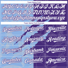 Load image into Gallery viewer, Custom Graffiti Pattern White Purple-Light Blue 3D Scratch Authentic Baseball Jersey