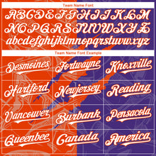 Charger l'image dans la galerie, Custom Graffiti Pattern White Purple-Orange 3D Scratch Authentic Baseball Jersey