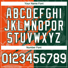 Charger l'image dans la galerie, Custom Graffiti Pattern White Green-Orange 3D Scratch Authentic Baseball Jersey