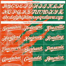 Charger l'image dans la galerie, Custom Graffiti Pattern White Kelly Green-Orange 3D Scratch Authentic Baseball Jersey