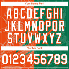 Charger l'image dans la galerie, Custom Graffiti Pattern White Kelly Green-Orange 3D Scratch Authentic Baseball Jersey