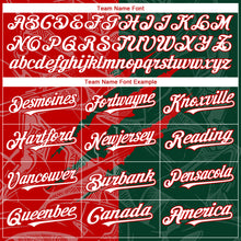 Загрузить изображение в средство просмотра галереи, Custom Graffiti Pattern White Green-Red 3D Scratch Authentic Baseball Jersey