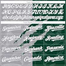 Charger l'image dans la galerie, Custom Graffiti Pattern White Green-Gray 3D Scratch Authentic Baseball Jersey