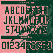 Загрузить изображение в средство просмотра галереи, Custom Graffiti Pattern Green-Medium Pink 3D Scratch Authentic Baseball Jersey