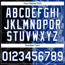 Laden Sie das Bild in den Galerie-Viewer, Custom Graffiti Pattern White Black-Royal Scratch 3D Performance T-Shirt