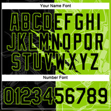 Load image into Gallery viewer, Custom Graffiti Pattern Black-Neon Green Scratch 3D Performance T-Shirt