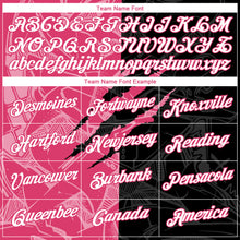 Laden Sie das Bild in den Galerie-Viewer, Custom Graffiti Pattern White Black-Neon Pink Scratch 3D Performance T-Shirt