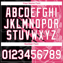 Laden Sie das Bild in den Galerie-Viewer, Custom Graffiti Pattern White Black-Neon Pink Scratch 3D Performance T-Shirt