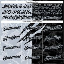 Laden Sie das Bild in den Galerie-Viewer, Custom Graffiti Pattern Black-Silver Scratch 3D Performance T-Shirt