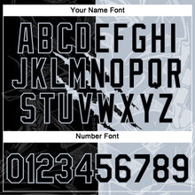 Laden Sie das Bild in den Galerie-Viewer, Custom Graffiti Pattern Black-Silver Scratch 3D Performance T-Shirt