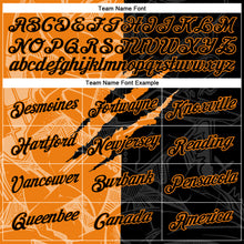 Laden Sie das Bild in den Galerie-Viewer, Custom Graffiti Pattern Black-Bay Orange Scratch 3D Performance T-Shirt