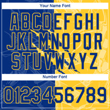 Laden Sie das Bild in den Galerie-Viewer, Custom Graffiti Pattern Royal-Yellow Scratch 3D Performance T-Shirt