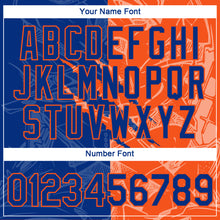 Laden Sie das Bild in den Galerie-Viewer, Custom Graffiti Pattern Royal-Orange Scratch 3D Performance T-Shirt