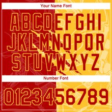 Laden Sie das Bild in den Galerie-Viewer, Custom Graffiti Pattern Red-Gold Scratch 3D Performance T-Shirt