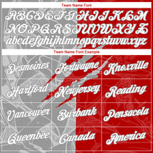 Laden Sie das Bild in den Galerie-Viewer, Custom Graffiti Pattern White Red-Gray Scratch 3D Performance T-Shirt