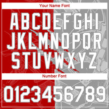 Laden Sie das Bild in den Galerie-Viewer, Custom Graffiti Pattern White Red-Gray Scratch 3D Performance T-Shirt