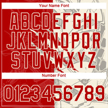 Laden Sie das Bild in den Galerie-Viewer, Custom Graffiti Pattern Red-Cream Scratch 3D Performance T-Shirt