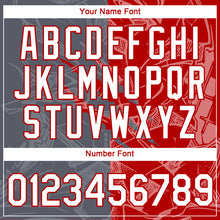 Laden Sie das Bild in den Galerie-Viewer, Custom Graffiti Pattern White Steel Gray-Red Scratch 3D Performance T-Shirt