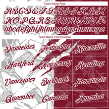 Laden Sie das Bild in den Galerie-Viewer, Custom Graffiti Pattern Crimson-White Scratch 3D Performance T-Shirt