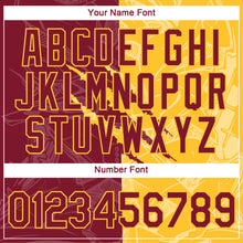 Laden Sie das Bild in den Galerie-Viewer, Custom Graffiti Pattern Crimson-Gold Scratch 3D Performance T-Shirt