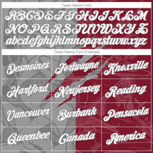 Laden Sie das Bild in den Galerie-Viewer, Custom Graffiti Pattern White Crimson-Gray Scratch 3D Performance T-Shirt