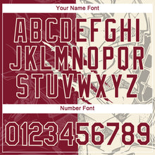 Laden Sie das Bild in den Galerie-Viewer, Custom Graffiti Pattern Crimson-Cream Scratch 3D Performance T-Shirt