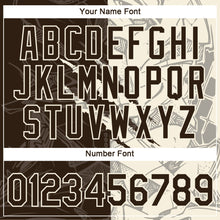 Laden Sie das Bild in den Galerie-Viewer, Custom Graffiti Pattern Brown-Cream Scratch 3D Performance T-Shirt