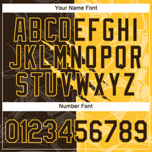 Загрузить изображение в средство просмотра галереи, Custom Graffiti Pattern Brown-Gold Scratch 3D Performance T-Shirt