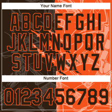 Laden Sie das Bild in den Galerie-Viewer, Custom Graffiti Pattern Brown-Orange Scratch 3D Performance T-Shirt