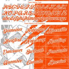 Laden Sie das Bild in den Galerie-Viewer, Custom Graffiti Pattern Orange-White Scratch 3D Performance T-Shirt
