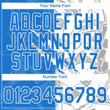 Load image into Gallery viewer, Custom Graffiti Pattern Powder Blue-White Scratch 3D Performance T-Shirt