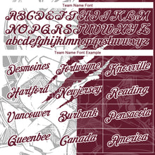 Laden Sie das Bild in den Galerie-Viewer, Custom Graffiti Pattern Burgundy-White Scratch 3D Performance T-Shirt