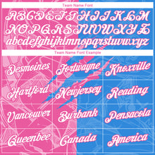 Laden Sie das Bild in den Galerie-Viewer, Custom Graffiti Pattern White Powder Blue-Pink Scratch 3D Performance T-Shirt