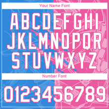 Laden Sie das Bild in den Galerie-Viewer, Custom Graffiti Pattern White Powder Blue-Pink Scratch 3D Performance T-Shirt