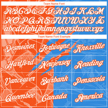 Laden Sie das Bild in den Galerie-Viewer, Custom Graffiti Pattern White Powder Blue-Orange Scratch 3D Performance T-Shirt