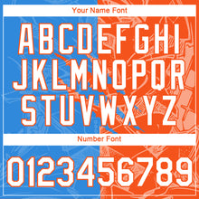 Laden Sie das Bild in den Galerie-Viewer, Custom Graffiti Pattern White Powder Blue-Orange Scratch 3D Performance T-Shirt