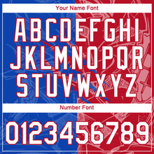 Laden Sie das Bild in den Galerie-Viewer, Custom Graffiti Pattern White Thunder Blue-Red Scratch 3D Performance T-Shirt