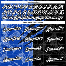 Laden Sie das Bild in den Galerie-Viewer, Custom Graffiti Pattern White Black-Thunder Blue Scratch 3D Performance T-Shirt