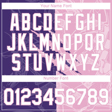 Charger l'image dans la galerie, Custom Graffiti Pattern White Purple-Light Pink Scratch 3D Performance T-Shirt