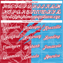 Charger l'image dans la galerie, Custom Graffiti Pattern White Sky Blue-Red Scratch 3D Performance T-Shirt