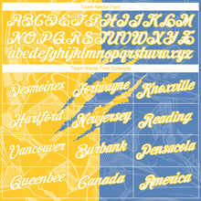 Charger l'image dans la galerie, Custom Graffiti Pattern White Light Blue-Yellow Scratch 3D Performance T-Shirt