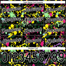 Load image into Gallery viewer, Custom Stitched Graffiti Pattern Black-White 3D Splash Grunge Art Sports Pullover Sweatshirt Hoodie