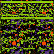 Load image into Gallery viewer, Custom Stitched Graffiti Pattern Neon Green-Black 3D Splash Grunge Art Sports Pullover Sweatshirt Hoodie
