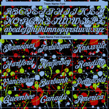 Load image into Gallery viewer, Custom Stitched Graffiti Pattern Light Blue-Black 3D Splash Grunge Art Sports Pullover Sweatshirt Hoodie