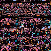 Load image into Gallery viewer, Custom Stitched Graffiti Pattern Black-Medium Pink 3D Splash Grunge Art Sports Pullover Sweatshirt Hoodie